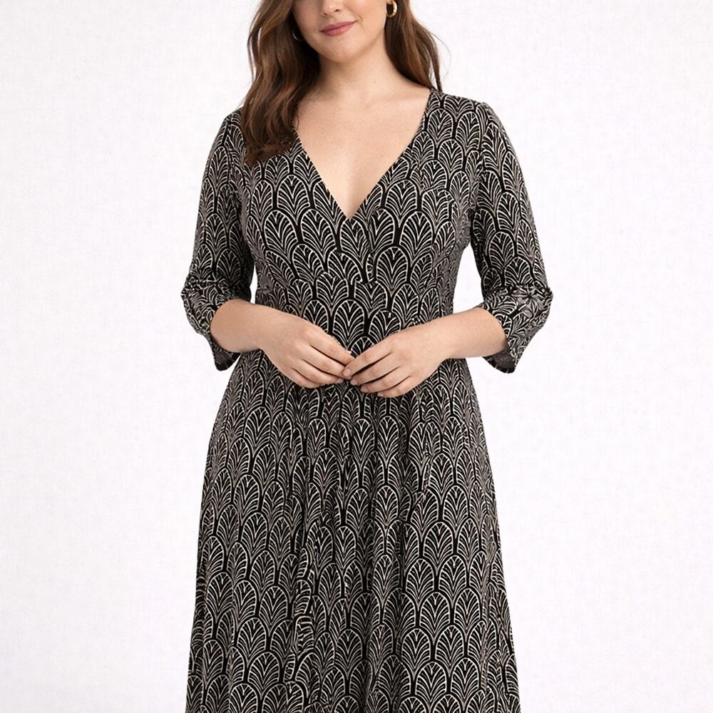 Anthro Maeve Galena Dress M Fit Flare Floral Feminine Mini